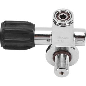 Diving Tank Valve, Stainless Steel, High Pressure Tolerance, M18x1.5 Thread, Suitable for Scuba Diving and Snorkeling Equipment in Saudi Arabia