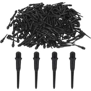 300 قطعة 2BA من نقاط رمي السهام ذات طرف ناعم، أطراف رمي السهام بديلة من البلاستيك الأسود لملحقات لوحة رمي السهام سهلة التركيب in Kuwait