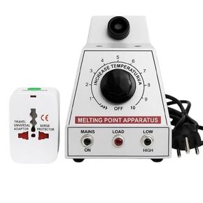 Liberty Scientific Melting Point Apparatus with Temperature Control, 110V Power Supply, Universal Travel Adaptor, Laboratory Testing Equipment in Kuwait