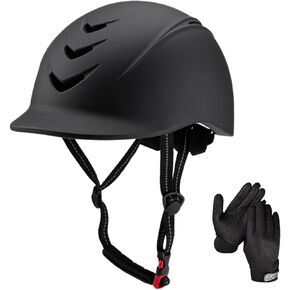 Equestrian Set - Helmet and Gloves for Horseback Riding and Training - Horse Riding Safety Gear Helmets Equestrian Equi-Pro Gear Gloves, Medium Size in Kuwait