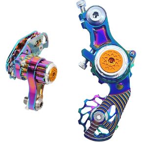 مجموعة شداد سلسلة ذات سرعة واحدة، شداد ألومنيوم 6061 CNC قابل للتعديل مع بكرة توجيه 11T (محمل سيراميك)، حامل شماعة خلفي للدراجة الصلبة MTB، BMX، DJ والدراجات القابلة للطي in Kuwait