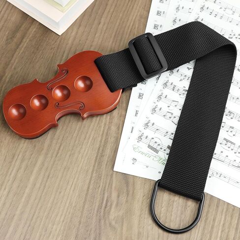 QWORK Cello Endpin Stopper with Adjustable Nylon Strap, 4 Holes Anchor Bracket Floor Protector, Metal Ring Chair-Leg Attachment, Non-Slip Base for Cello (Not for Double Bass) in Saudi Arabia