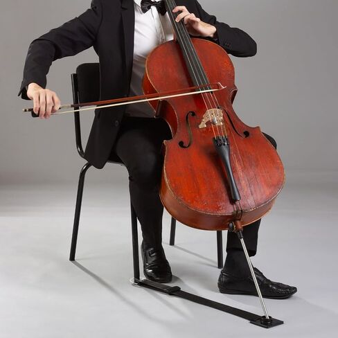 Rock Stop for Cello, Cello Endpin Anchor Non-slip Stopper Rest Holder Stand Antiskid Device Adjustable Strap with Thick Foam Pad, Great for Cellist Practice Performance in Kuwait