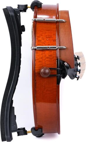Professional Violin Shoulder Rest, Black, for 4/4-3/4 Size Violins, Adjustable Height and Angle in Kuwait