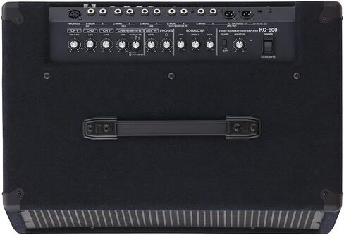 Roland KC-600 4-Channel Stereo Mixing Keyboard Amplifier Bundle with 25ft Pig Hog 9.2mm Speaker Cable & Polishing Cloth – 200-Watt Power, 15" Woofer, Versatile Inputs, Stage-Ready Performance in Saudi Arabia
