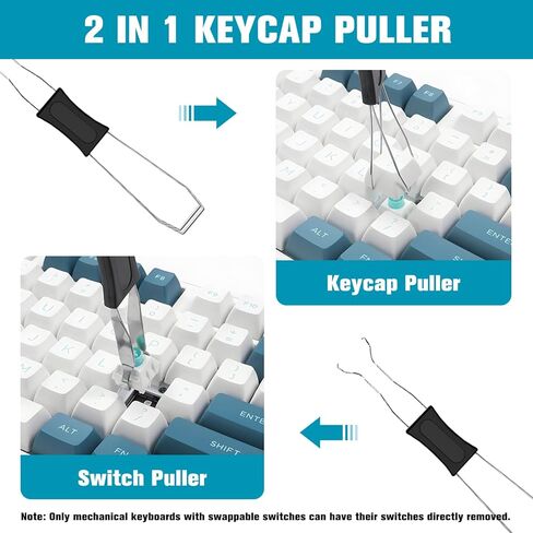 6PCS Keyboard Brush Cleaner Kit with Keycap Puller & Switch Puller, PP Handle Nylon Small Space Dust Removal Anti Static Brush for Computer Keyboard Electrical Appliance Seam Motherboard Camera in Kuwait