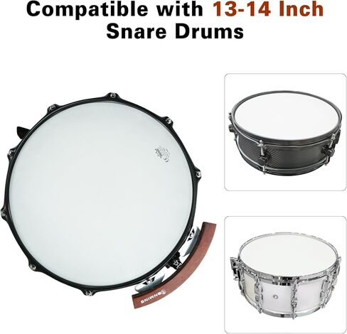 RANMING Click Percussion Wood Block Snare Wood Block with 20-Layer Maple Compatible with 13-14inch Snare Drum Portable & Easy to Use in Saudi Arabia