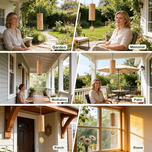 Handmade Bamboo Meditation Wind Chime/Superbly pleasant to the ear/Instantly calms the mind/Perfect for Christmas/Birthdays/Mother's Day/Housewarming/The Gift of Breathable Peace in Kuwait