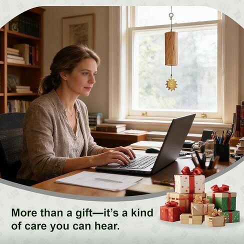 Handmade Bamboo Meditation Wind Chime/Superbly pleasant to the ear/Instantly calms the mind/Perfect for Christmas/Birthdays/Mother's Day/Housewarming/The Gift of Breathable Peace in Kuwait