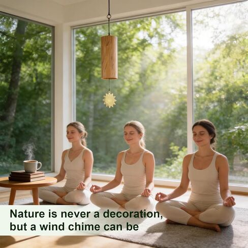 Handmade Bamboo Meditation Wind Chime/Superbly pleasant to the ear/Instantly calms the mind/Perfect for Christmas/Birthdays/Mother's Day/Housewarming/The Gift of Breathable Peace in Kuwait