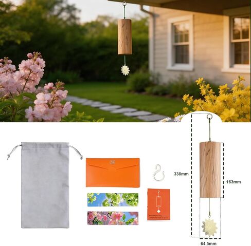 Handmade Bamboo Meditation Wind Chime/Superbly pleasant to the ear/Instantly calms the mind/Perfect for Christmas/Birthdays/Mother's Day/Housewarming/The Gift of Breathable Peace in Kuwait