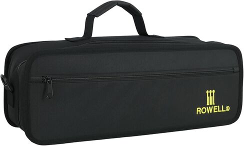 ROWELL Flute Case for 16 & 17 Hole Flutes Structured Gig Bag with 600D Nylon & PVC Frame for Enhanced Protection Ergonomic Handle & Quick-Access Pocket in Kuwait