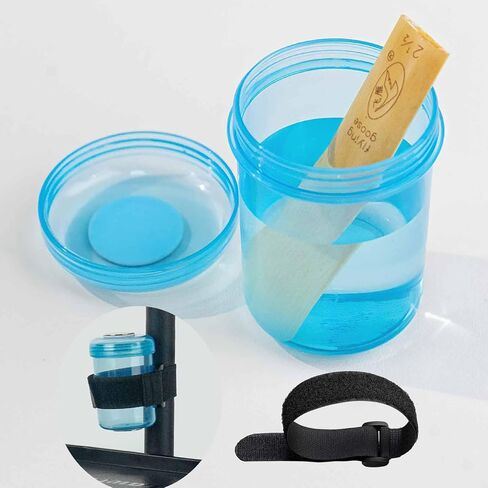 Bassoon Reed & Oboe Reed Soaker Cup with Hook & Loop Bracket - Reed Wetting/Water/Humidifier Cup for Oboe and Bassoon | Essential Oboe and Bassoon Accessories in Kuwait