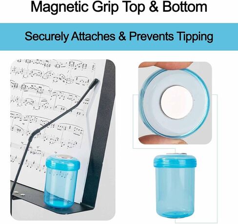 Bassoon Reed & Oboe Reed Soaker Cup with Hook & Loop Bracket - Reed Wetting/Water/Humidifier Cup for Oboe and Bassoon | Essential Oboe and Bassoon Accessories in Kuwait