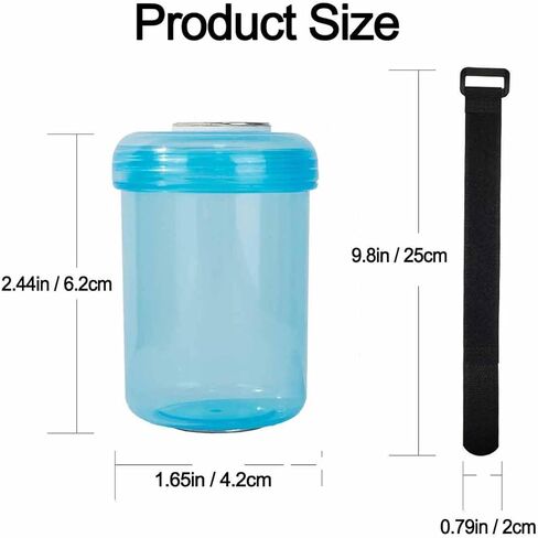 Bassoon Reed & Oboe Reed Soaker Cup with Hook & Loop Bracket - Reed Wetting/Water/Humidifier Cup for Oboe and Bassoon | Essential Oboe and Bassoon Accessories in Kuwait