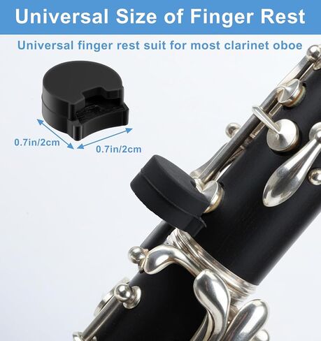 5Pcs Clarinet Thumb Rest Cushion, Soft Silicone Thumb Protector for Clarinet & Oboe, Fits Most Clarinets Accessories, Black in Saudi Arabia