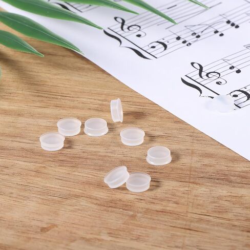 10 PCS Silicone Flute Plugs, White Flutes Plugs for Open Hole Flutes 7Mm Silicone Flute Key Plug Soft Key Cover for Most Instrument Repairing Accessories in Saudi Arabia