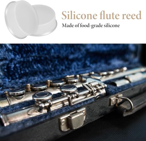10 PCS Silicone Flute Plugs, White Flutes Plugs for Open Hole Flutes 7Mm Silicone Flute Key Plug Soft Key Cover for Most Instrument Repairing Accessories in Saudi Arabia
