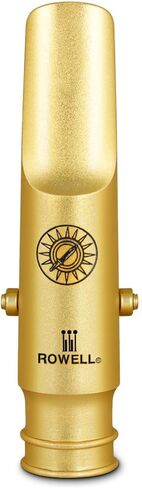ROWELL Tenor Saxophone Metal Mouthpiece Jazz Sax Mouthpiece- 5-Level Adjustable Ligature & Protective Cap Full Tone for Jazz & Concert Band in Kuwait