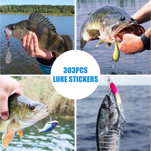 OROOTL Fishing Lure Stickers Eyes Kit, Assorted Holographic Adhesive Flash Lure Tapes 3D/4D/5D Fishing Eyes Reflective Film Stickers for Fly Tying DIY Materials in Saudi Arabia