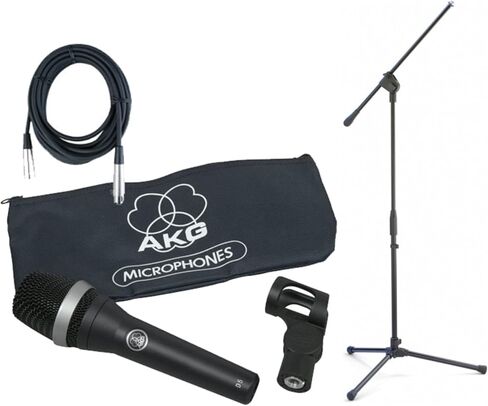 AKG D5 Supercardioid Microphone Bundle with Boom Stand and XLR Cable in Kuwait