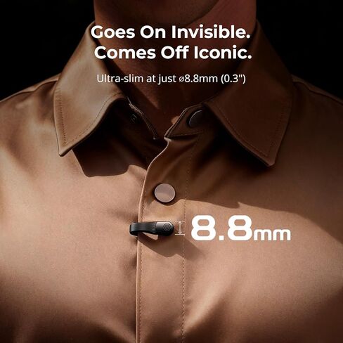 SMALLRIG Wireless Mic S70-C2 (2 TX + 1 RX + Charging Case), USB-C Compact Wireless Microphone for Android Phone/Action Camera, 48h Use, Noise Reduction Record for Vlog (Black) in Kuwait