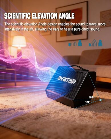 Avatar Electric Drum Amp 20W, Peak Power 50W Ampplifier Monitor Speaker for Electronic Drum Set Home Practice and Lessons, with 3-Band EQ, Bluetooth 5.3 in Kuwait