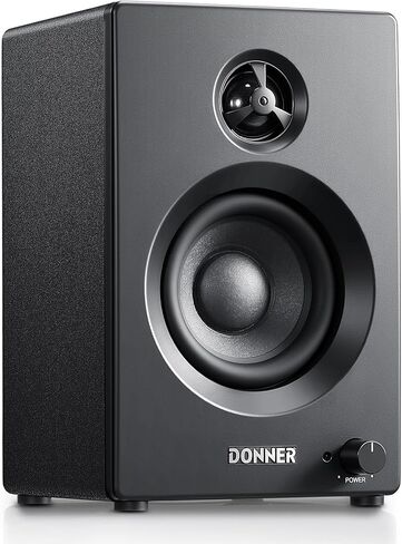Donner Electric Drum Amplifier 20Watt, Wireless Bluetooth Electronic Drum Amp with 3" and 0.75" Dual Drivers, Mini Rack-Mountable Monitor Speaker DDA-20SE 80W Peak, Portable for Home Practice in Saudi Arabia