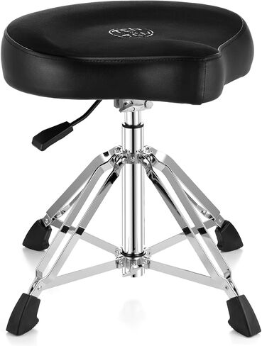 مقعد طبل هيدروليكي TENTOTEN Drum Throne، مقعد طبل مريح قابل للإزالة مع سطح مخملي من إسفنج الذاكرة وقاعدة قابلة للطي، مقعد طبل بارتفاع 19 بوصة إلى 24 بوصة للبالغين والأطفال، TOT 700 in Kuwait