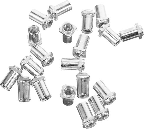SUPVOX 20Pcs 6Mm Drum Swivel Nut Replacement for Tom Lug Floor Drum Spare Parts Metal Hardware Accessories for Snare and Marching Drums in Saudi Arabia