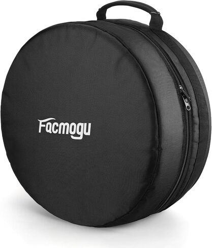 Facmogu 14"x5.5"/14"x6.5" Snare Drum Case, Thick Foam Padded Drums Bag w/Heavy-Duty 610D Oxford, Reinforced Handle, Lightweight Travel Case, Drums Case Drum Head Storage Bag for Snare Cymbal Storage in Saudi Arabia