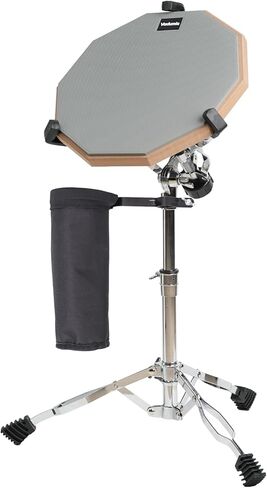 Drum stick Holder, Nylon Drum Sticks Bag, Drumstick Container Bag, Clamp-On Lockable Aluminium Alloy Drumstick Holder for Drum Set, Electric Drum Set,Up to 5 Pairs of Sticks in Kuwait