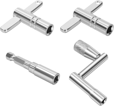 Universal Drum Key Set - 6-Pack, Stainless Steel Tuning Wrench Kit with Continuous Motion Speed Key in Kuwait