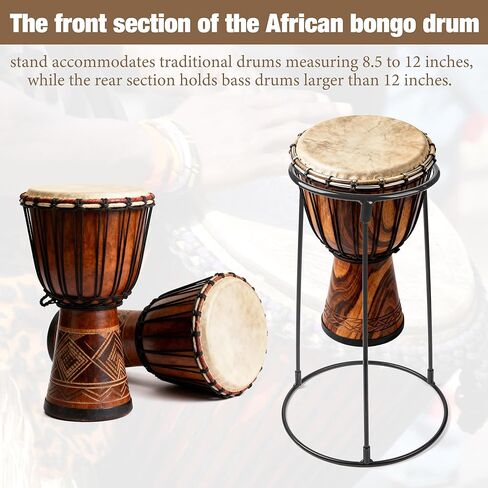 Homar Djembe حامل محمول خفيف الوزن من الفولاذ الكربوني إطار دعم لـ 8.5 "-12" طبل بونغو أفريقي حامل طبل قرع in Kuwait