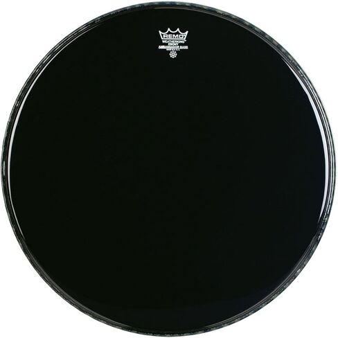 Remo ES1024-MP 24-Inch Ebony Ambassador Crimplock Marching Bass Drum Head in Saudi Arabia