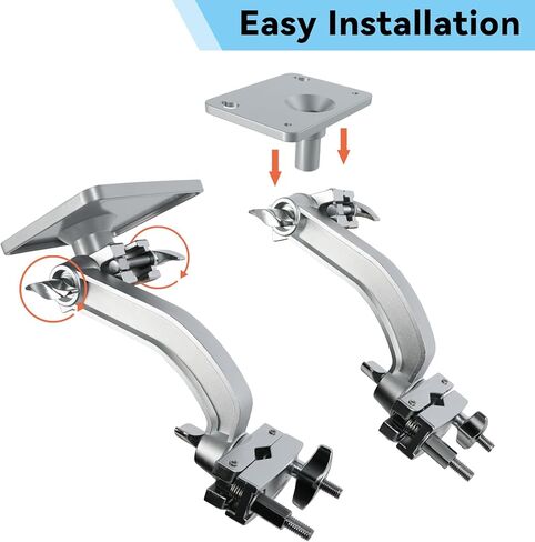 RANMING لوحة تركيب الوحدة الإلكترونية مع مشبك حامل وحدة الطبل الإلكترونية للتحكم الإلكتروني، وسادات الطبل متعددة الوسائد، مجموعة الطبول، حامل الصنج in Kuwait