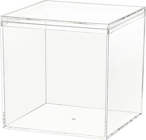 Dayaanee Acrylic Box with Lid Acrylic Plastic Square Containers, Plastic Square Cube with Lid Storage Box 5.9x5.9x5.9 Inches for Candy Pill and Tiny Jewelry in Kuwait