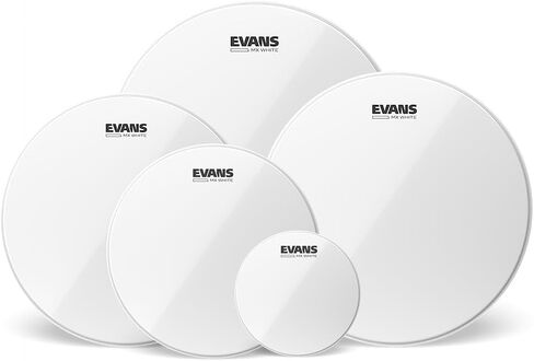 حزمة EVANS MX White Tenor (6 بوصة، 10 بوصة، 12 بوصة، 13 بوصة، 14 بوصة) in Saudi Arabia