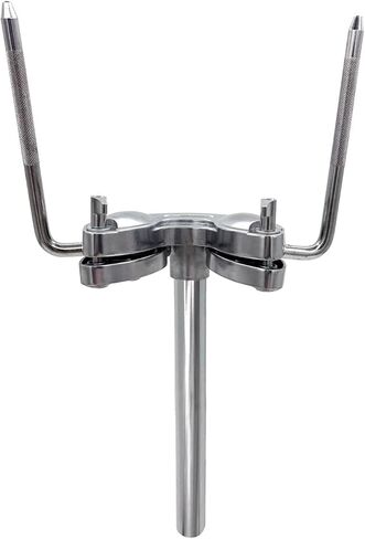 Jiayouy Double Tom Holder with Adjustable L Rod Ball, Metal Double Tom Arm Clamp Mount Bracket for Drum Set Hardware Parts in Saudi Arabia