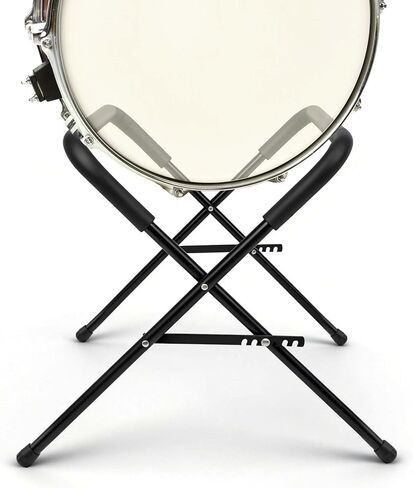 Ecliptica Adjustable Multi-Fit Folding Bass Drum Stand, Heavy-Duty 21" Steel Bass Drum Legs Rack with Thick Rubber Pads Riser for Large Drums for Band & Orchestral Performances in Kuwait