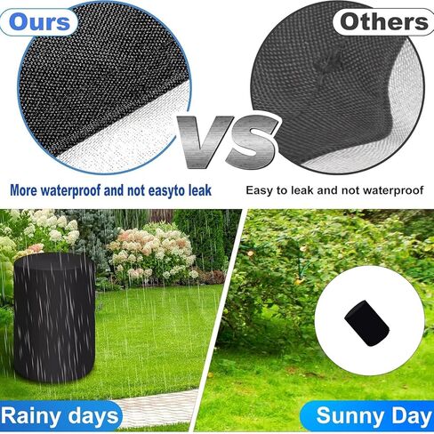 Weatherproof 1000l Water Storage Bag Cover, Adjustable Drawcord & Uv-Resistant Fabric for Garden Tanks Modifiable Cord Rain Drum Protect in Saudi Arabia