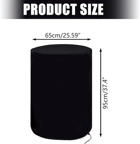 Weatherproof 1000l Water Storage Bag Cover, Adjustable Drawcord & Uv-Resistant Fabric for Garden Tanks Modifiable Cord Rain Drum Protect in Saudi Arabia