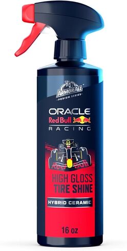 Armor All Podium Series Hybrid Ceramic High Gloss Tire Shine Spray, 16 fl oz, Long-Lasting Car Tire Shine Developed in Collaboration With Oracle Red Bull Racing in Kuwait