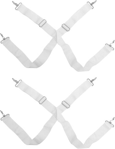 SAFIGLE 2pcs Adjustable White Snare Drum Double Shoulder Strap Nylon Percussion Instrument Belt for Marching Drum Accessories in Saudi Arabia