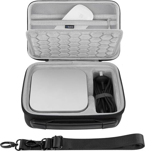 Geekria Desktop Computer Hard Shell Travel Carrying Case, Compatible with Apple 2024 Mac mini M4 / Mini M4 Pro, Fit for Magic Keyboard, Mouse, Trackpad and Accessories (Dark Gray) in Kuwait