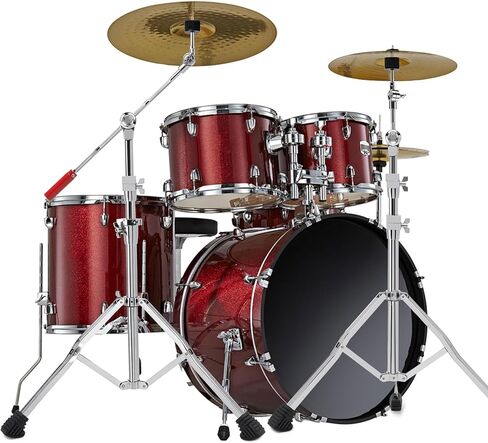 حامل صنج عالي التحمل، 2 في 1 ذراع قابل للتحويل/حامل مستقيم، أجهزة طبلة قابلة للتعديل بارتفاع مطور مع أرجل مزدوجة مثبتة لركوب ثقيل، صنج التصادم والرذاذ in Kuwait