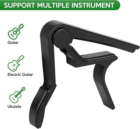 Guitar Capo for Acoustic 6 String, Premium Capo for Electric Guitar, Ukulele Capos, Classical Clip Kapo Clamp in Saudi Arabia