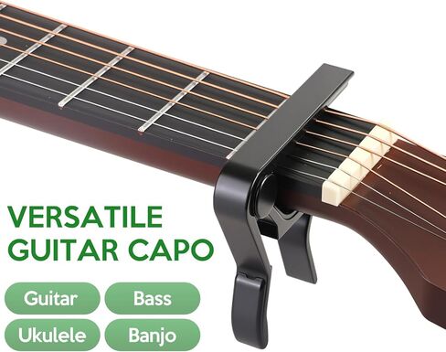 Guitar Capo for Acoustic 6 String, Premium Capo for Electric Guitar, Ukulele Capos, Classical Clip Kapo Clamp in Saudi Arabia