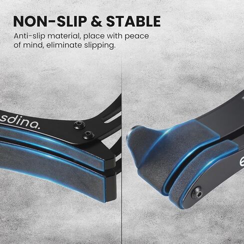 Esdina Electric Guitar Leg Rest, Ergonomic Thigh Support, Adjustable Foot Rest Stand, Soft Silicone Protection, Aluminum Alloy, Fits 1.46“ - 2.17“ in Guitar Body Thickness in Kuwait