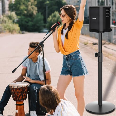 حامل مكبر صوت لجهاز Bose S1 Pro/Plus، حامل قابل لضبط الارتفاع من 22.63 بوصة إلى 36.22 بوصة، حامل أرضي بقاعدة صلبة من القالب لهاتف Bose S1 Pro+(حامل فقط) in Kuwait